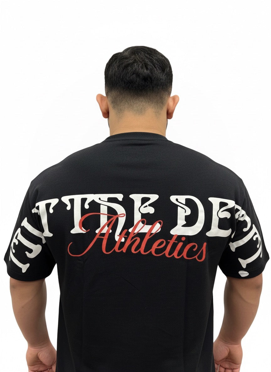 Oversized Black T‑Shirt by Drift Hawk Bold Graphic Fit