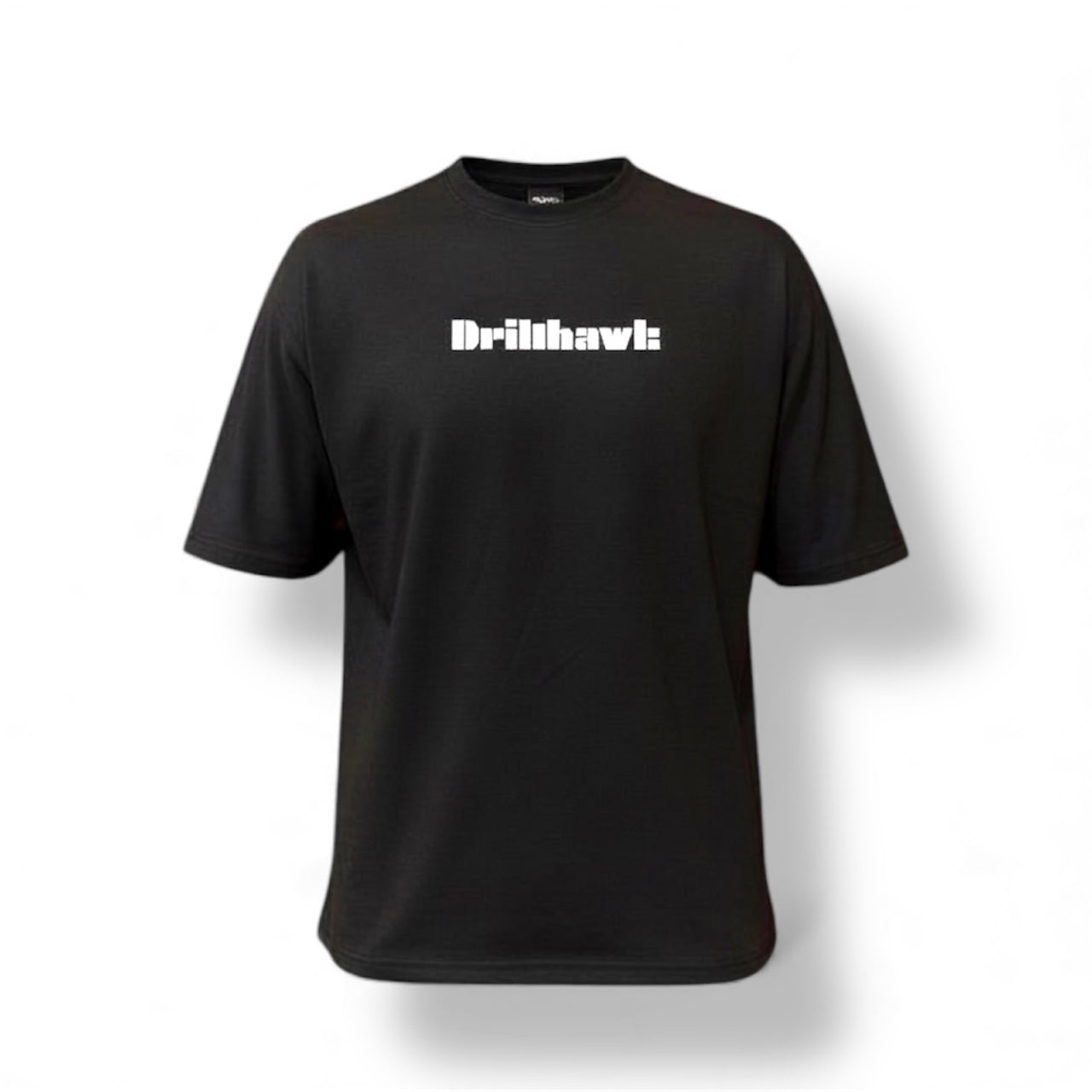 Oversized Black T‑Shirt by Drift Hawk Bold Graphic Fit